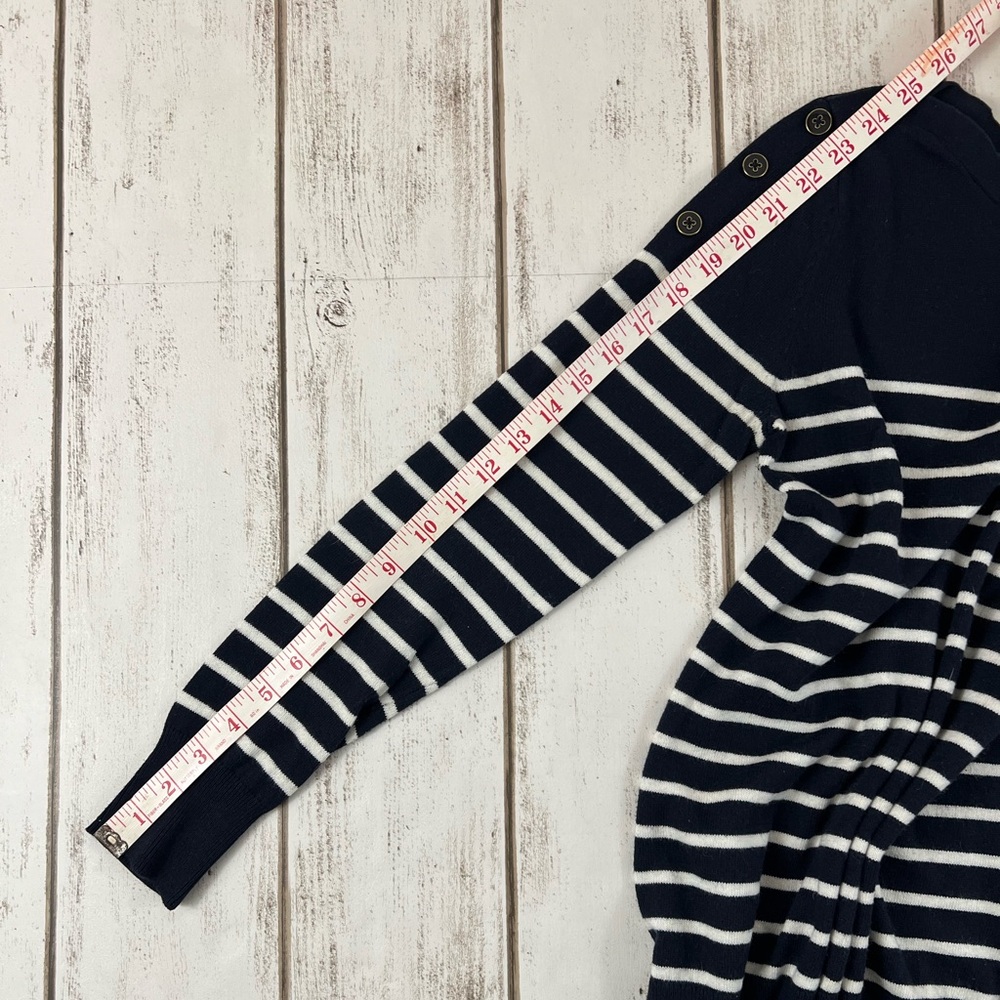 XS Banana Republic Stripped Nautical Sweater Navy/White - Picture 11 of 11